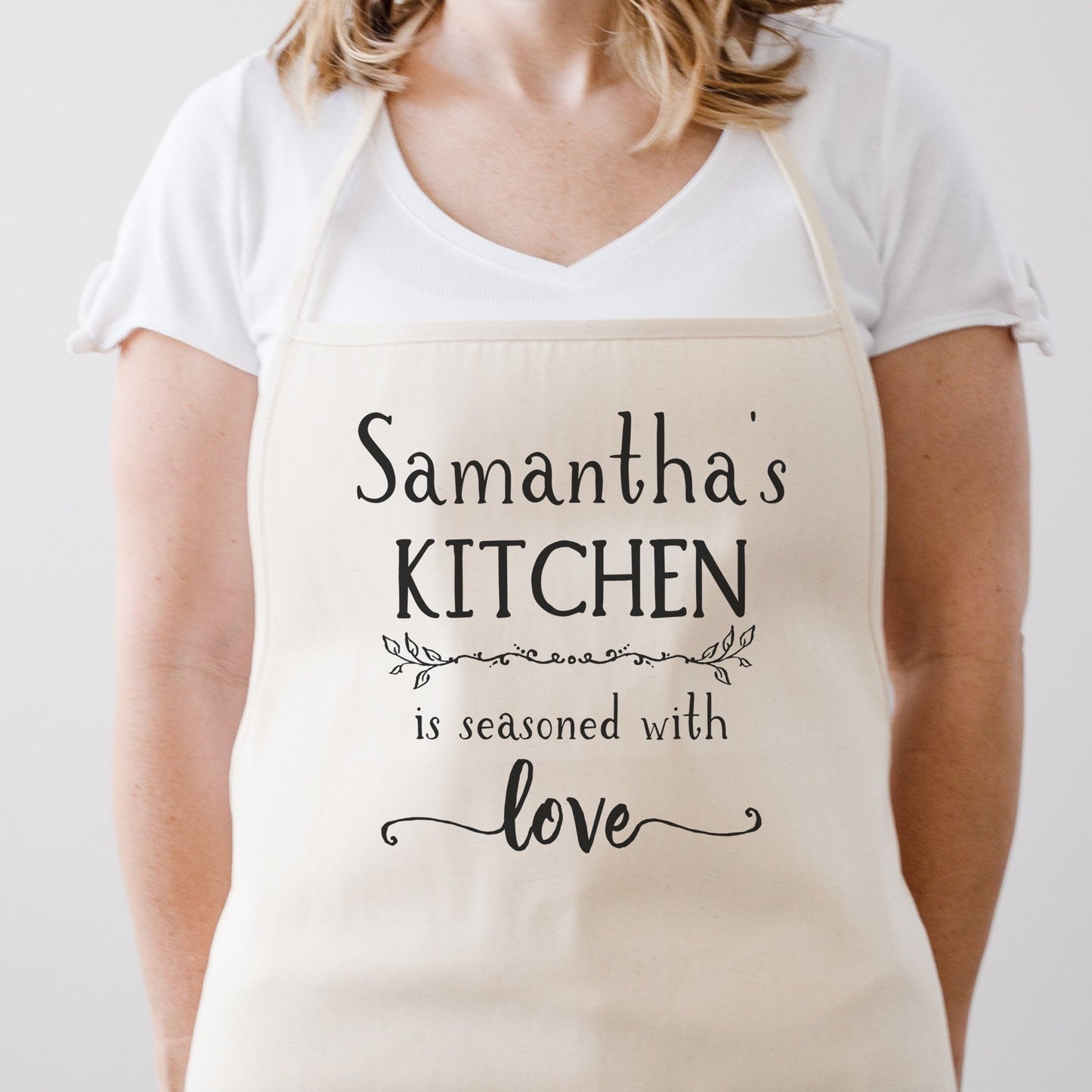 This Kitchen is Seasoned With Love, Personalized Oven Mitt
