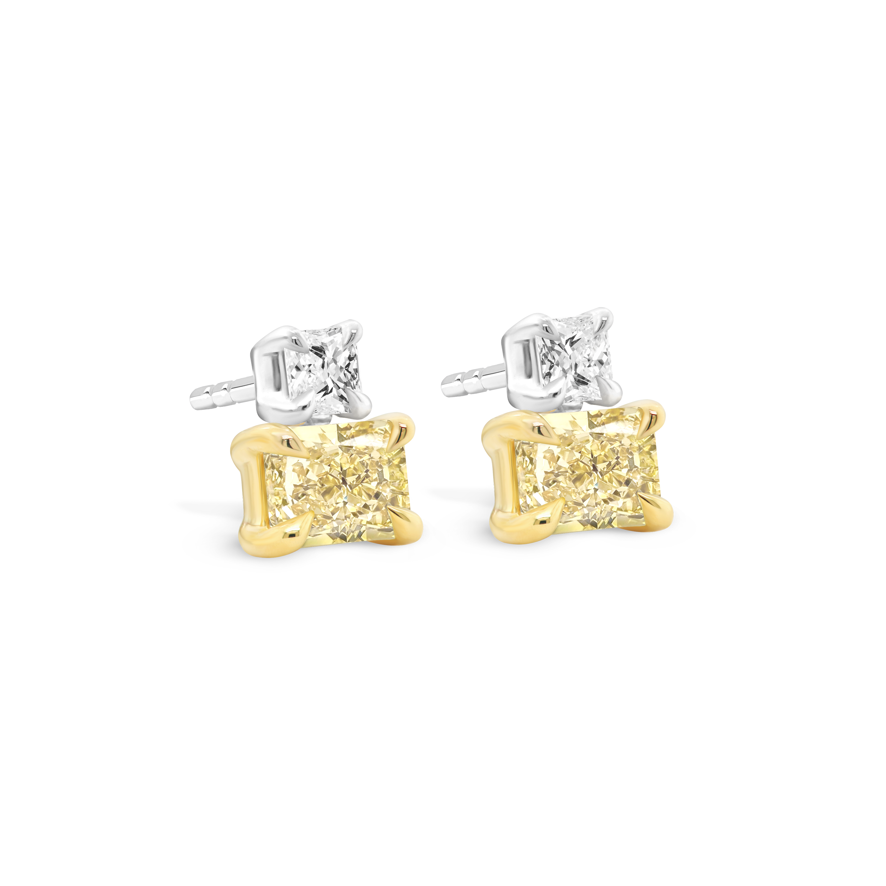 Beautiful Dangling Earrings with Yellow Diamonds | SCHMUCKTRAEUME.COM