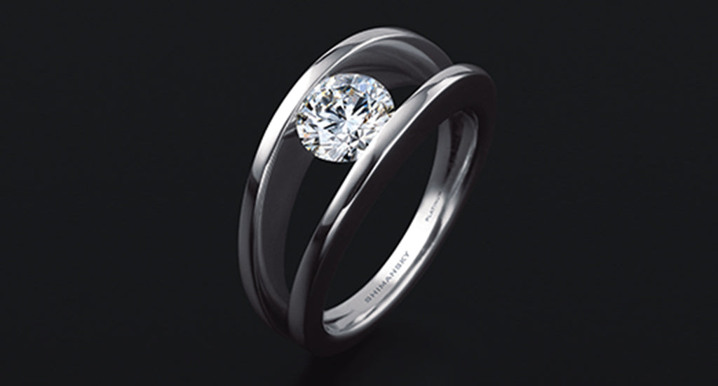 Shimansky Platinum Millennium diamond ring