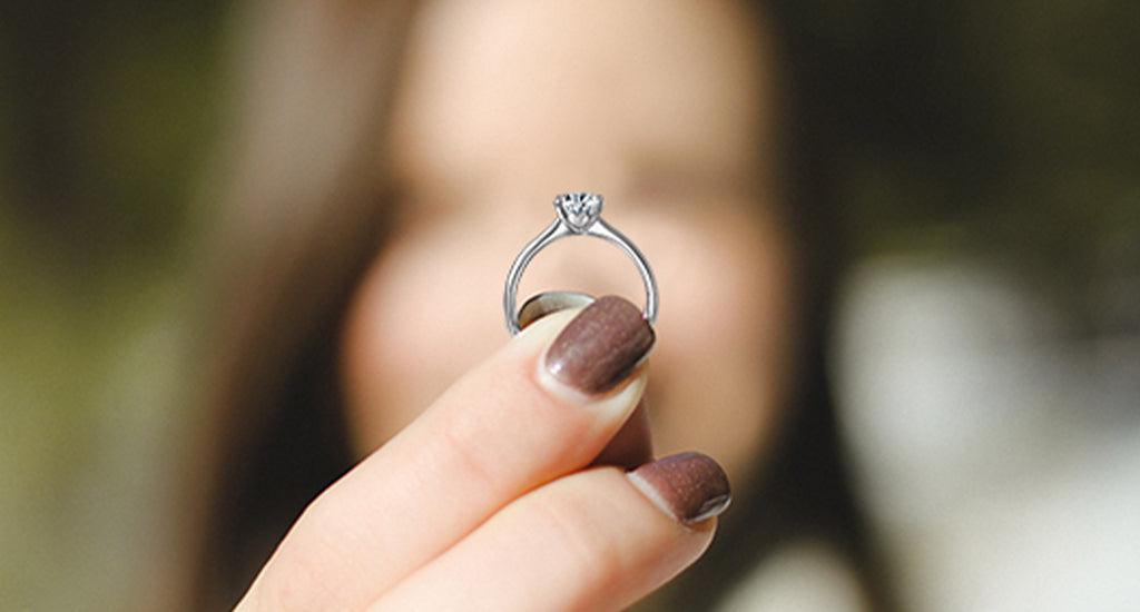 Shimansky-exclusive “I Do” Diamond Engagement Ring