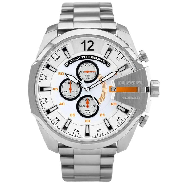 DZ4329 Men\'s Watch Chronograph Diesel Mega Chief Silver