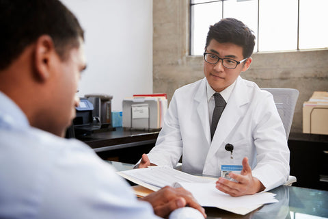 Doctor in appointment with a patient