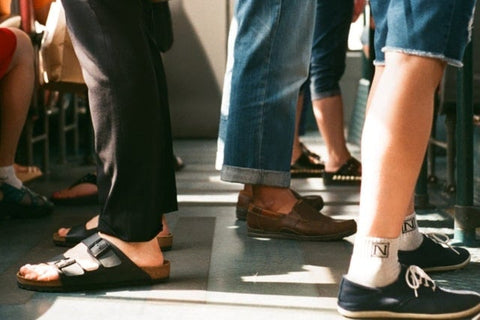 passengers commuting on a train