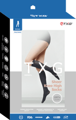 TXG Sheer Knee High Compression Stockings