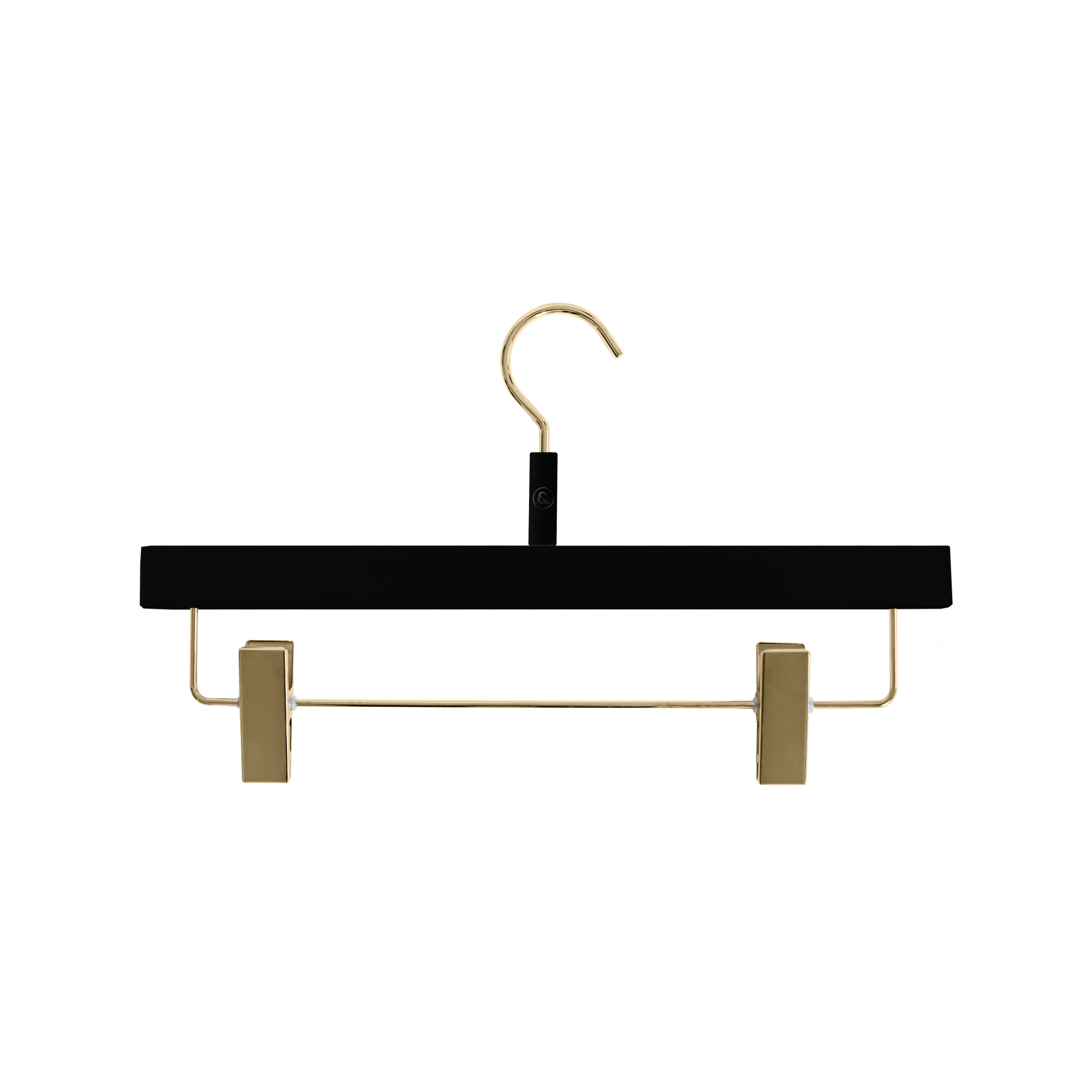 Radius Design - Coat Hanger, Gold / Clip Black (Set of 3)