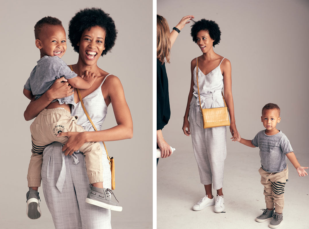 Alarice Stuart and son Eli for Saben Mothers Day campaign