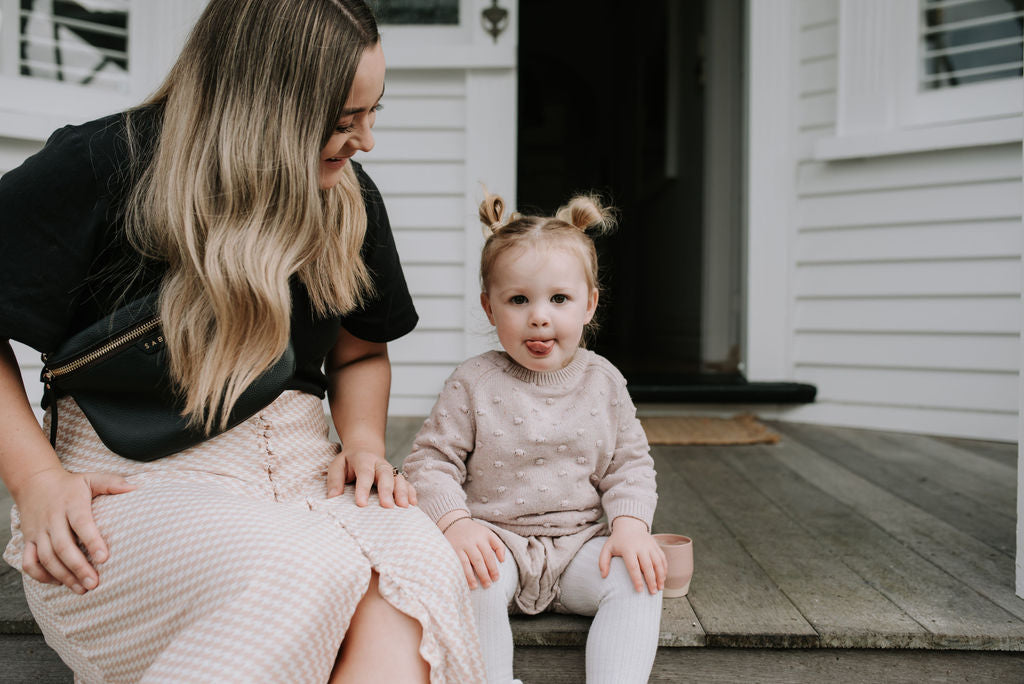 Fiona Goddard with her daughter Billie for Saben Mother's Day Project 2020 captured by Tash Stokes of Black Robin Photography