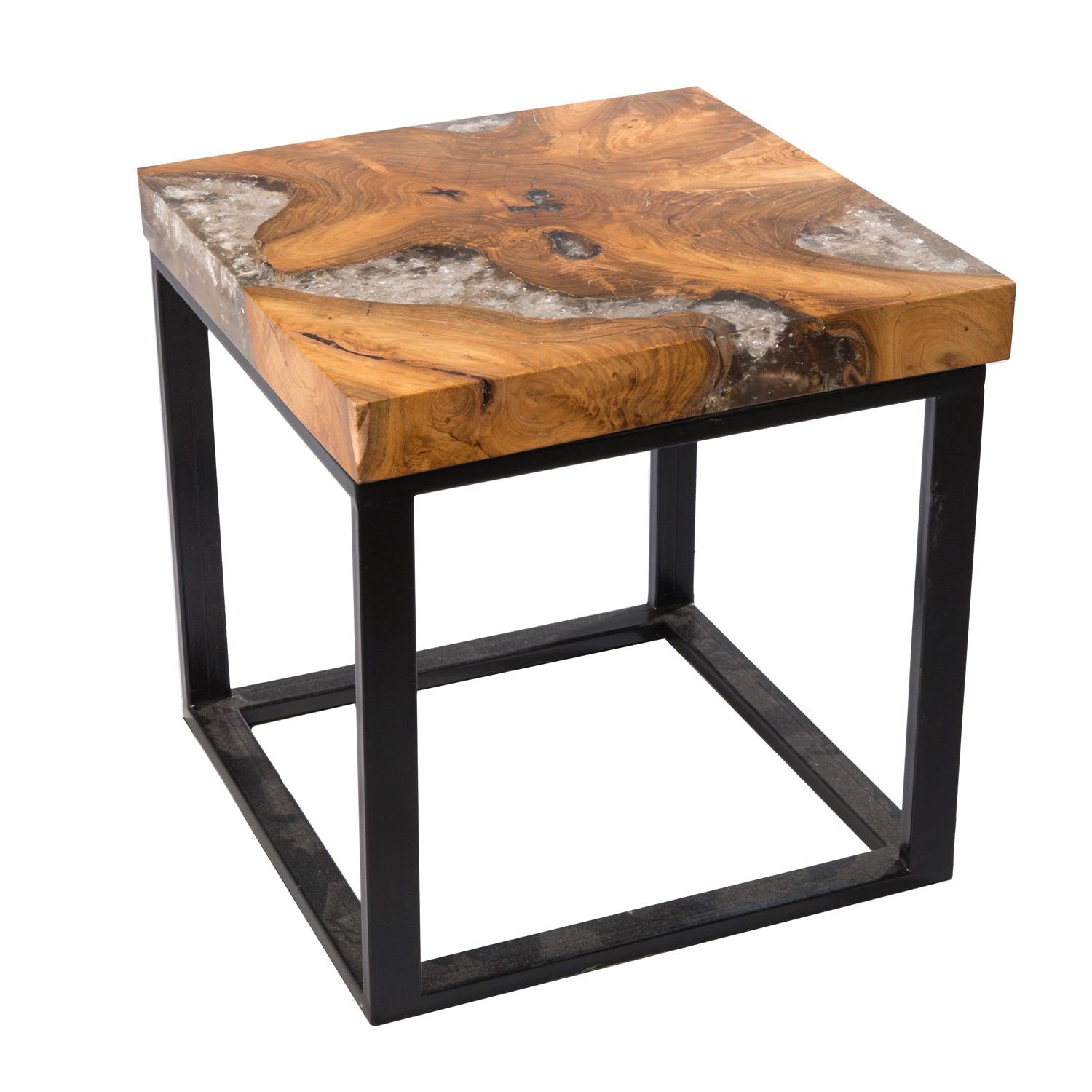 Teak Root And Resin Side Table Cr 21 Aire Furniture