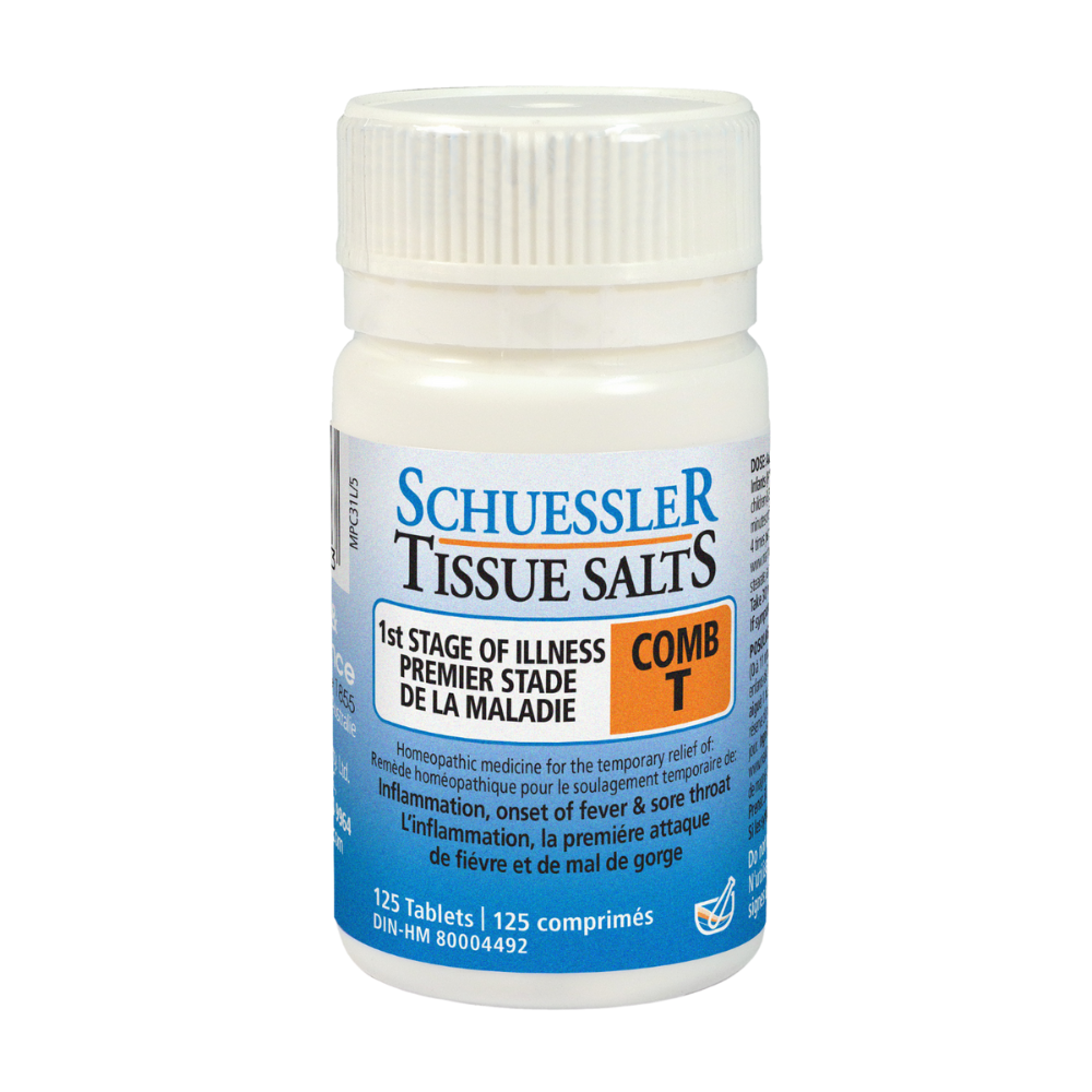 Schuessler Tissue Salts 125 Tablets - COMB T | FIRST STAGE OF ILLNESS - Martin  Pleasance Canada product image