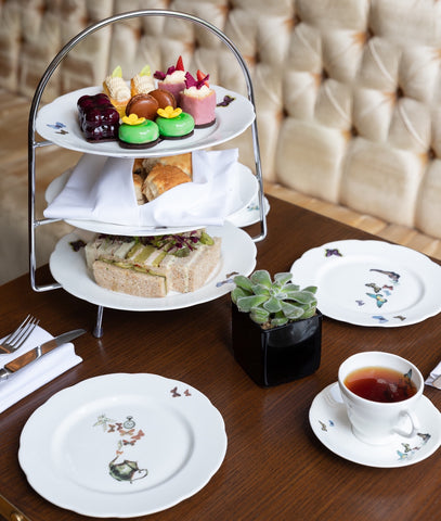 Afternoon Tea at The Athenaeum Hotel on Ali Miller London tea set