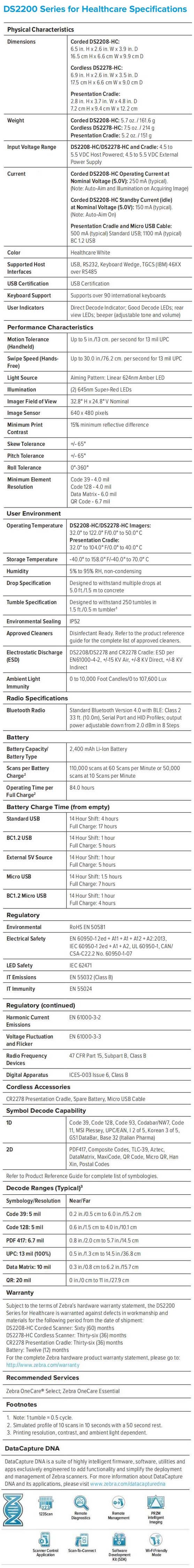 Zebra DS2208-HC_DS2278-HC data sheet