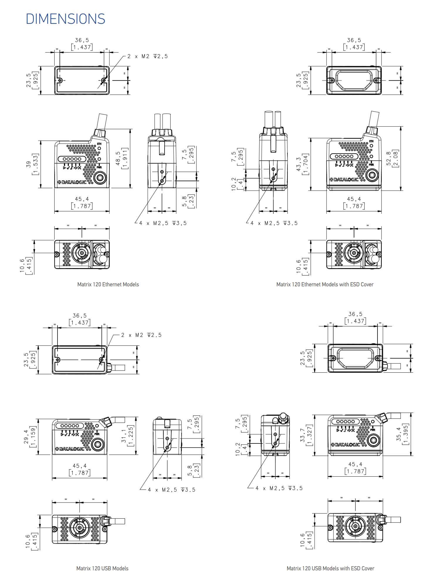 Fiche technique Datalogic Matrix 120 2