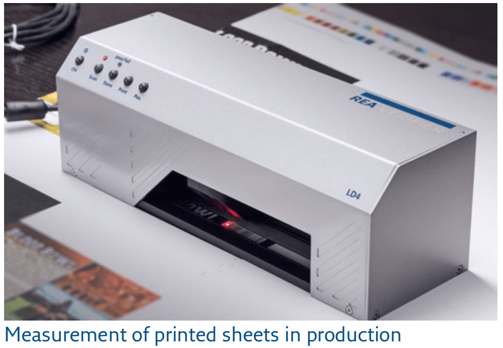 Measurement of printed sheets in production