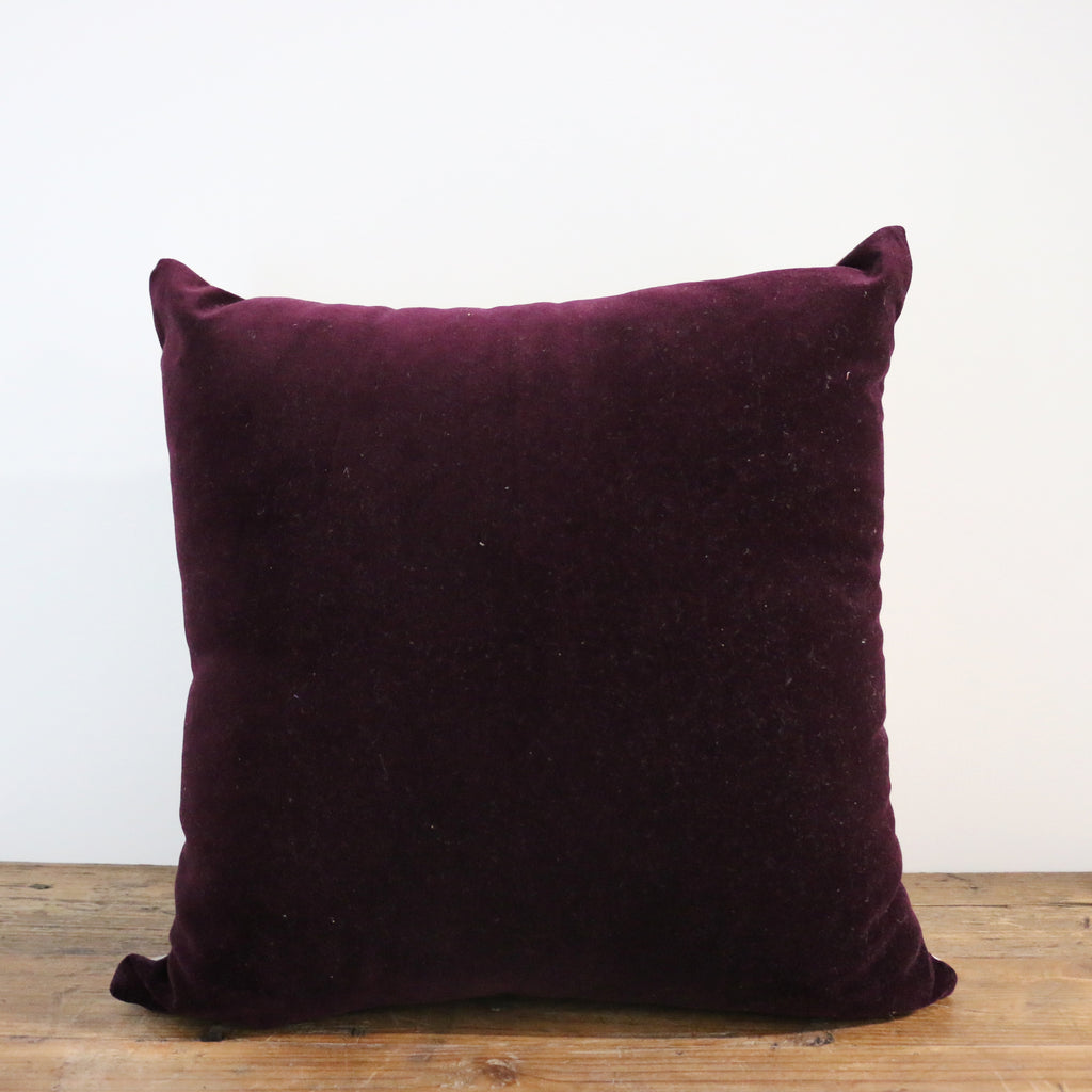 Plum Velvet Cushion Cover | Leopold Hall