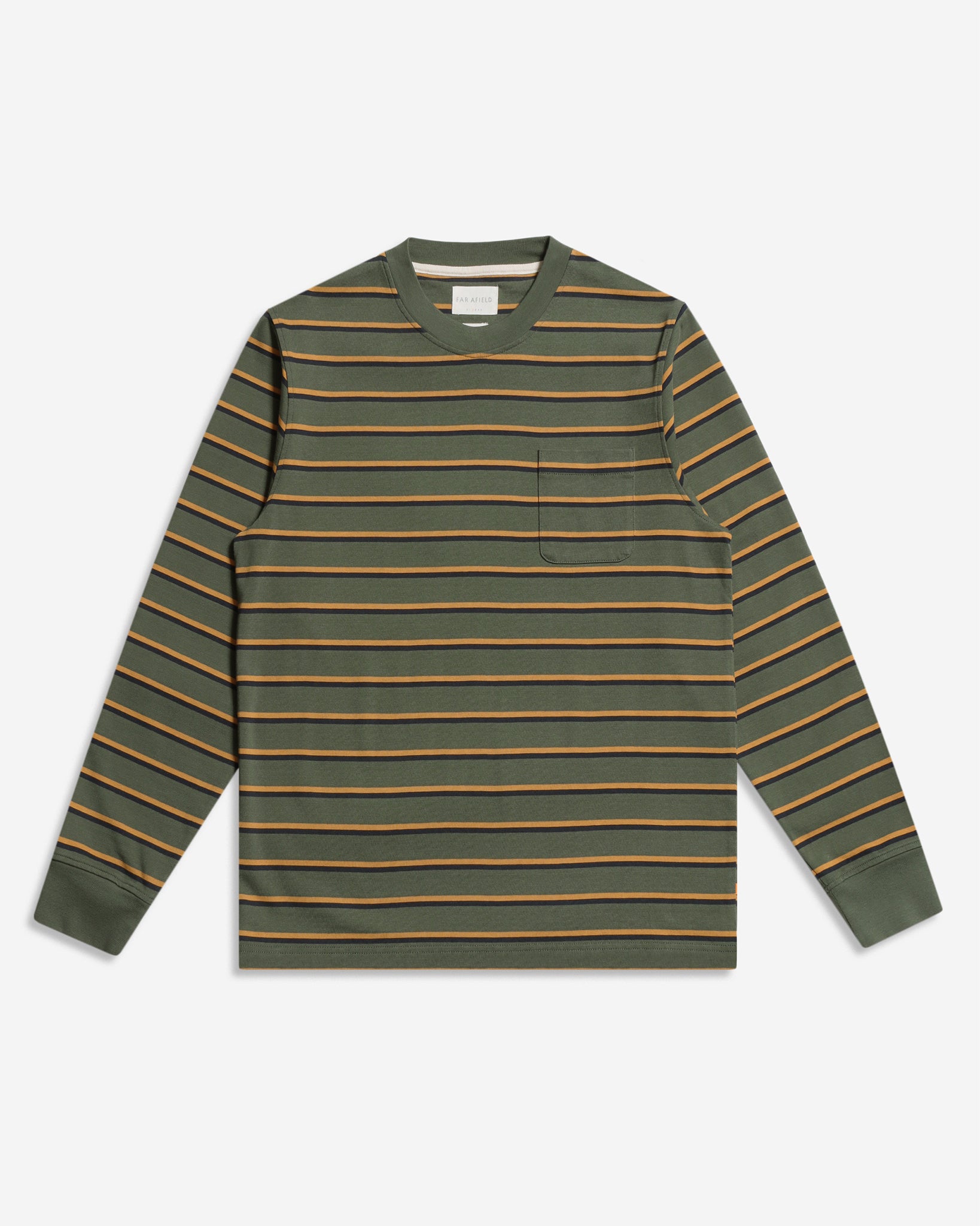 Pocket Long Sleeve T-Shirt (Multi Stripe)