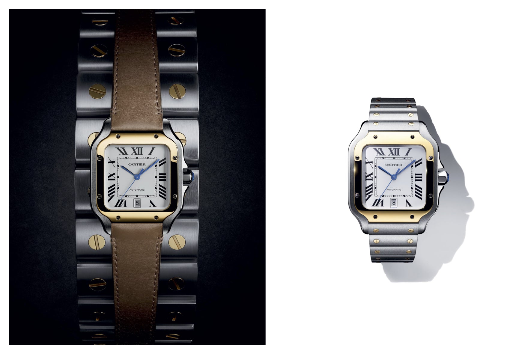 Cartier Santos Steel and Yellow Gold