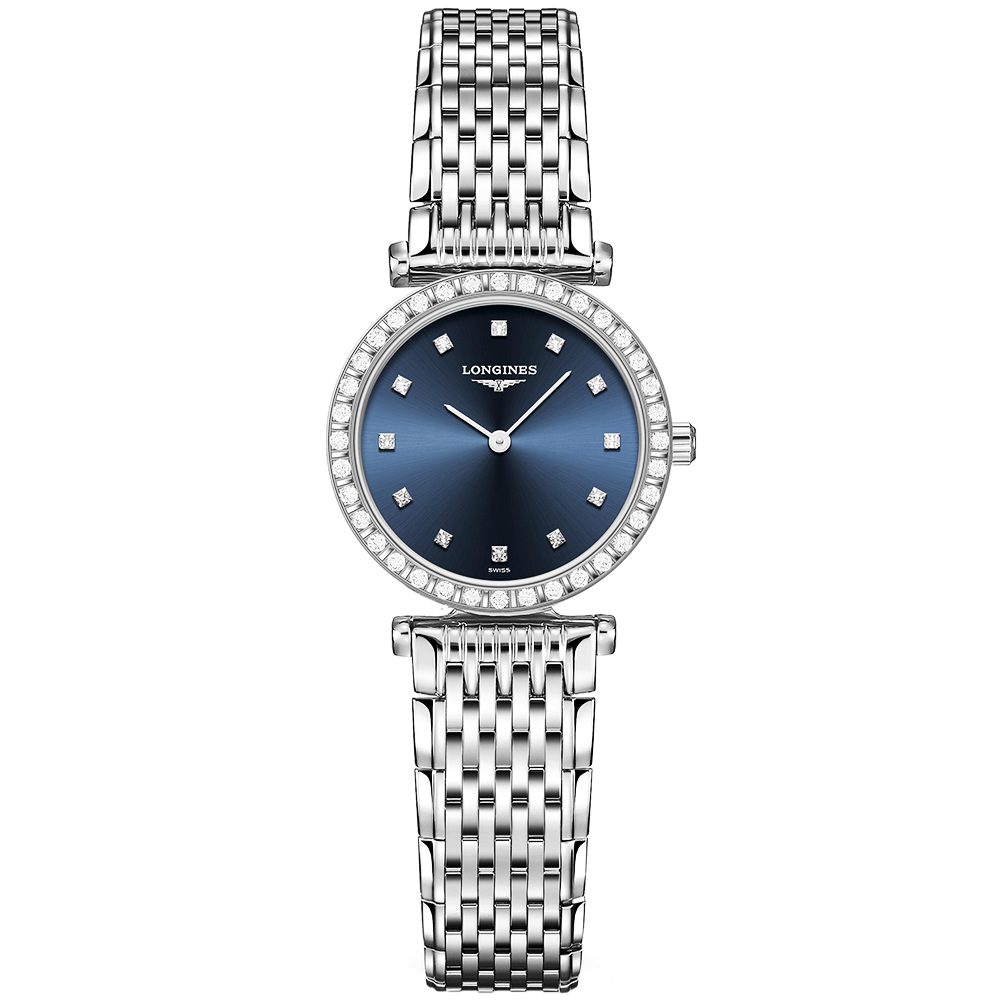 Longines la grande classique 24mm diamond set dial bezel bracelet watch