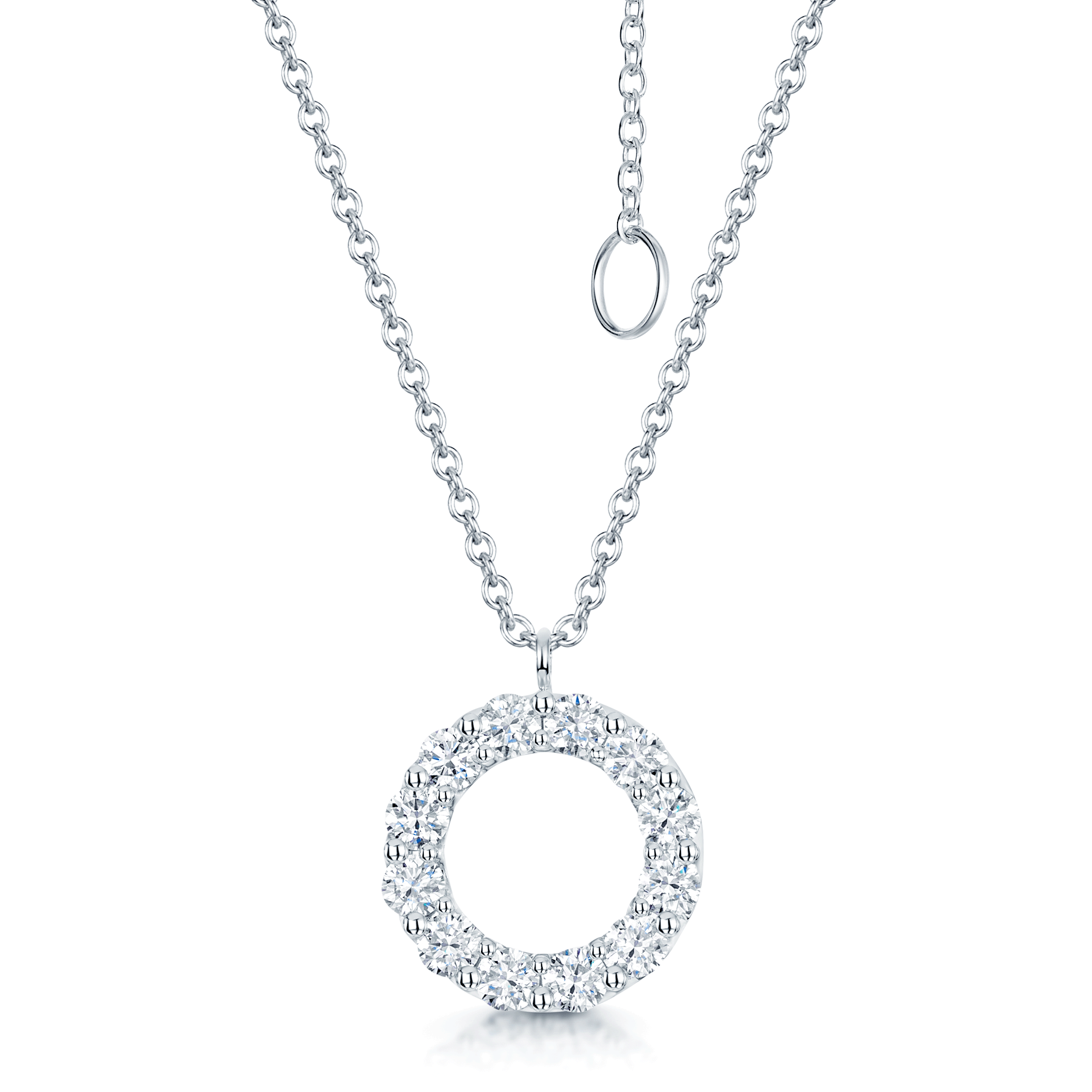 Superbly Glamorous 18ct White Gold Diamond Handbag Mobile Charm - Necklaces  from Cavendish Jewellers Ltd UK