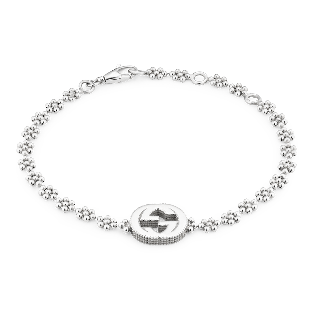 Gucci Trademark Engraved Charm Bracelet