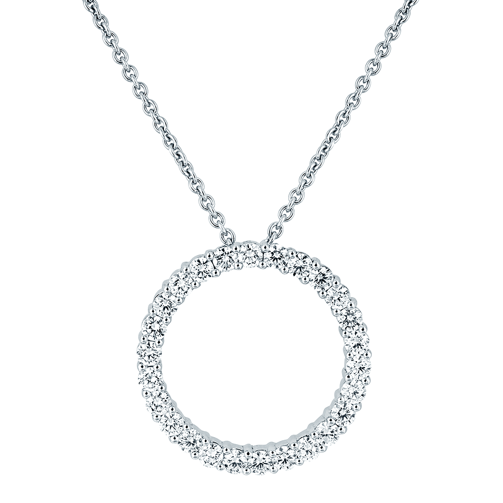 Lucent Dual Circle Diamond Necklace | Radiant Bay