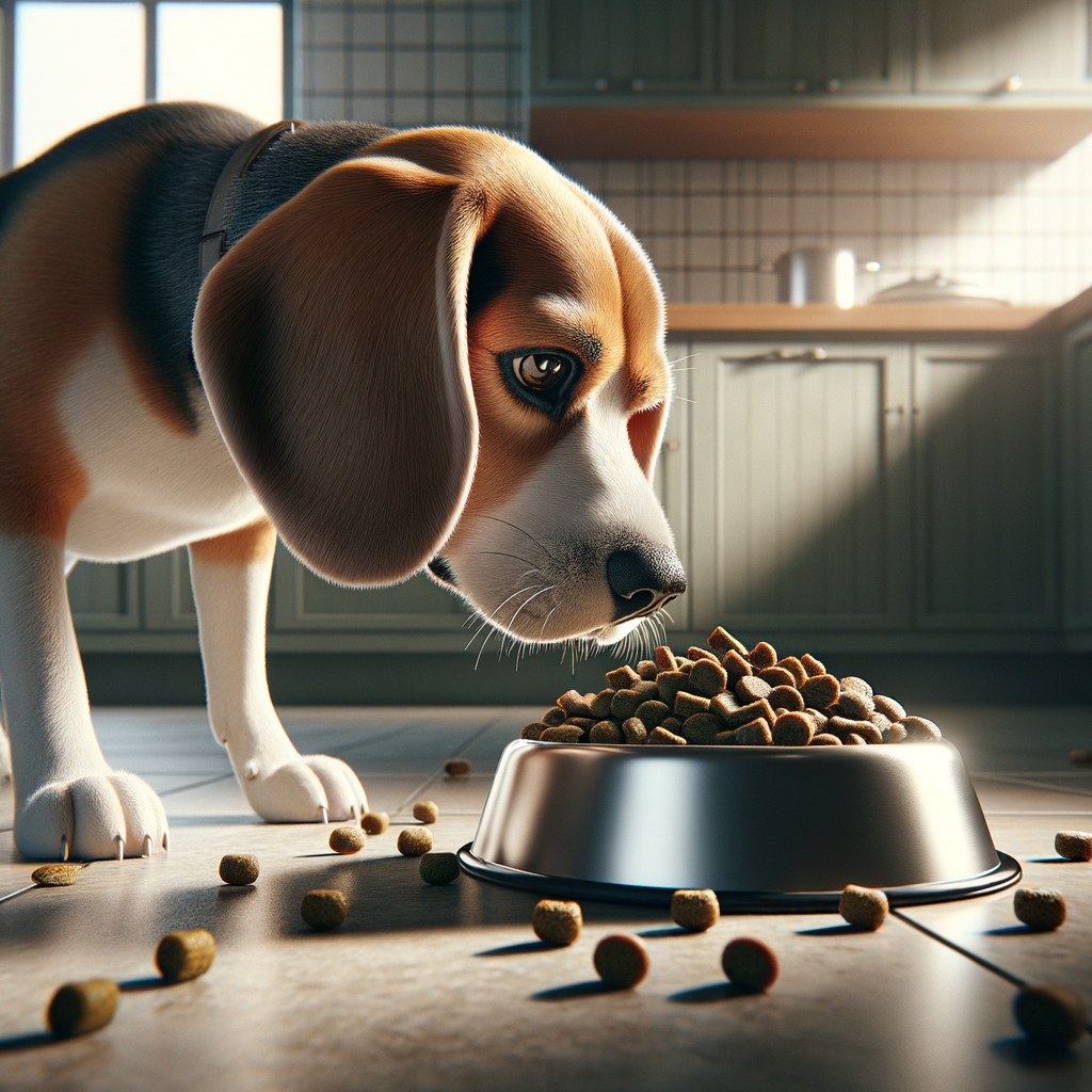 Dog eating bland diet