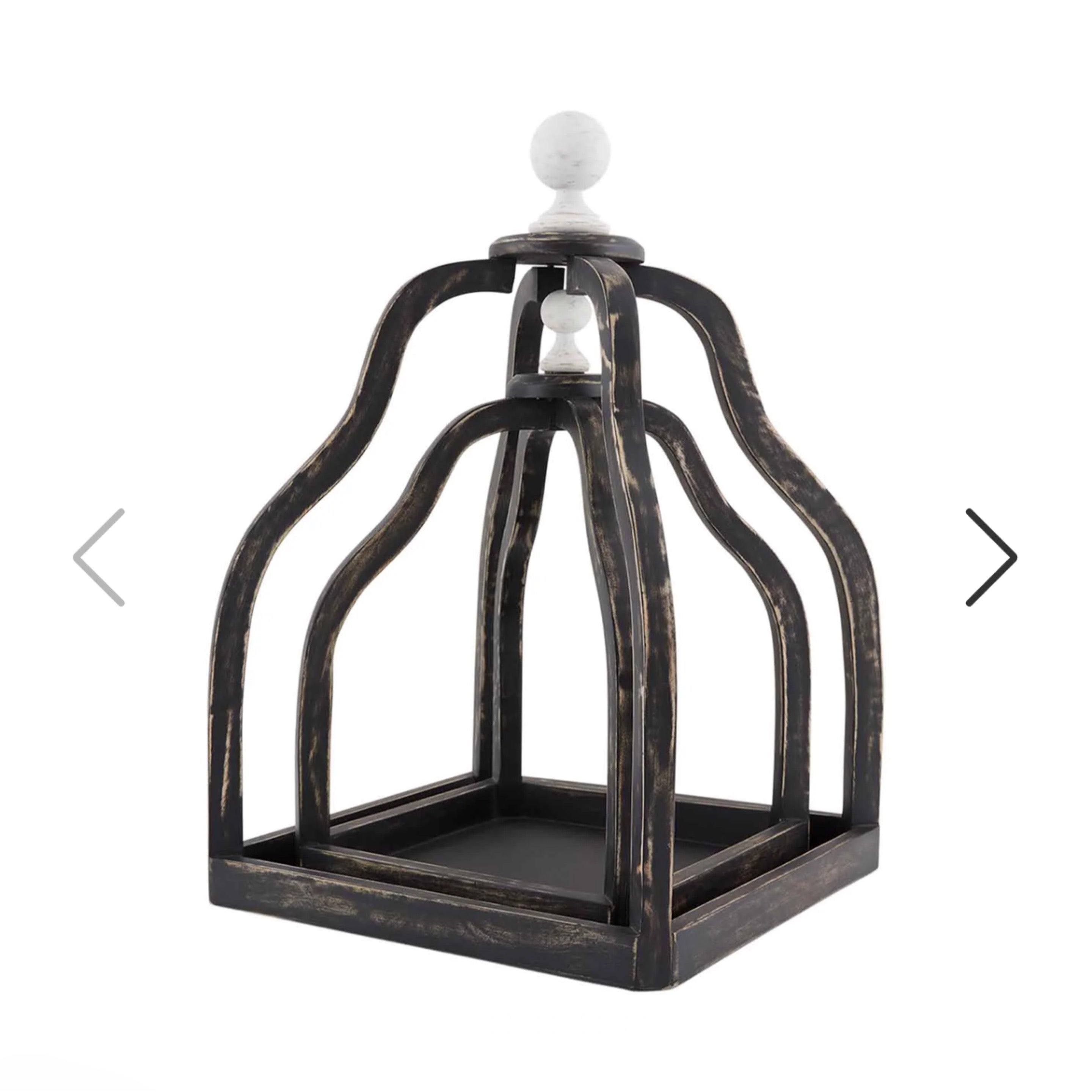 Black square lantern set