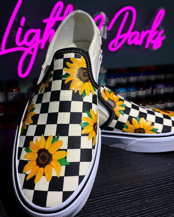 Sunflower Vans- Size – Lights and Darks