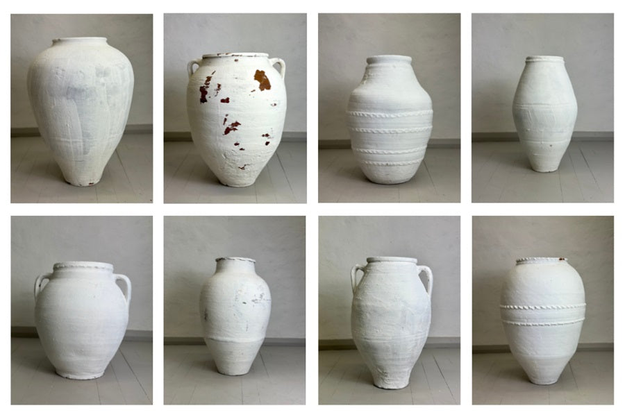 white turkish pots