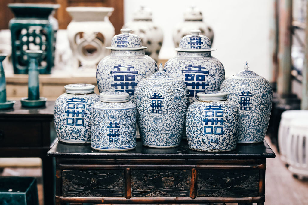 Chinese porcelain jars