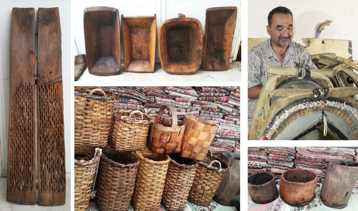 antique turkish baskets