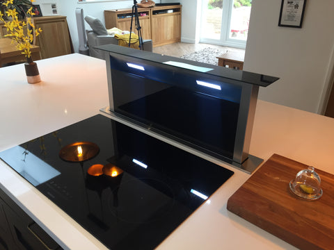 Downdraft extractor handmade kitchens