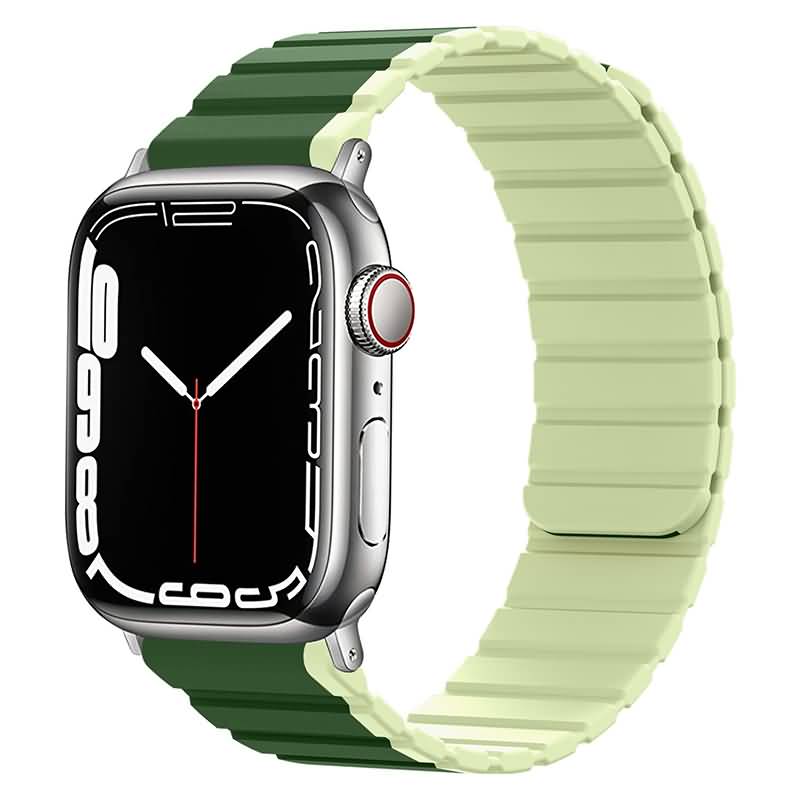 アップルウォッチ マグネットバンド ベルト Applewatch 42mm 緑 - 金属