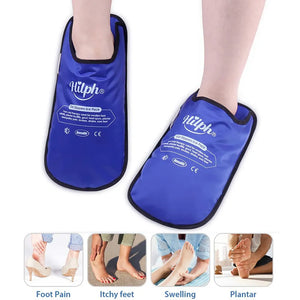 Foot Brace Ice Pack Wrap Gel Ice Slippers For Feet Neuropathy Pain Relief Hot Cold Therapy Slippers For Swollen Feet - ThePainReliefShopOnline.net - Ice Pack For Feet