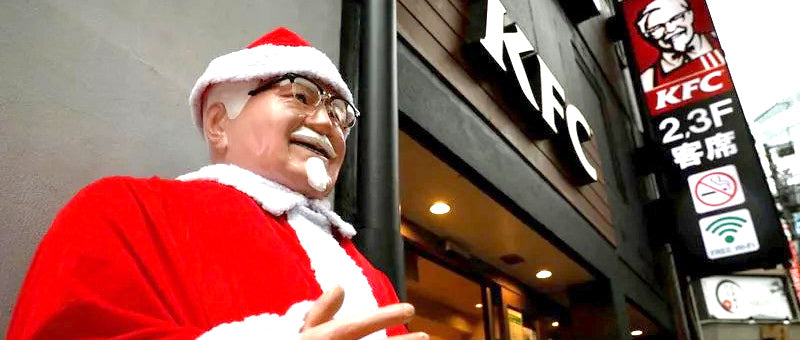 KFC Christmas in japan