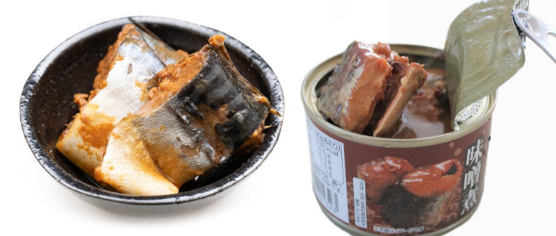 Japanese canned fish mackerel miso