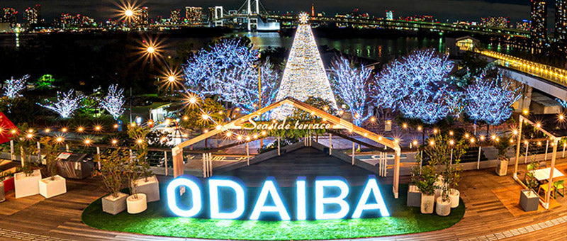 tokyo odaiba illumination rainbow bridge