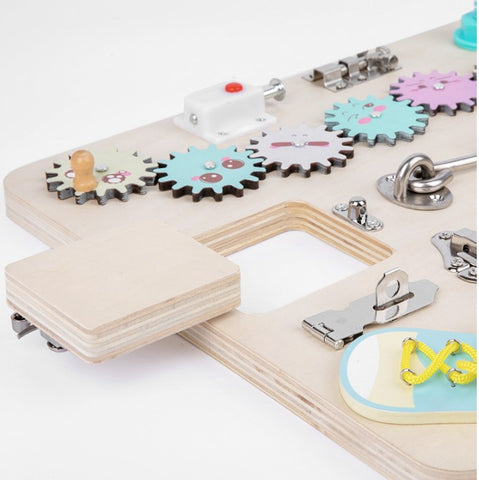 Happy Kid Mart-Kids Wooden Sensory Board