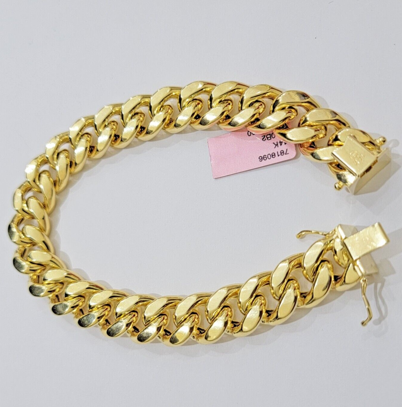 Buy 10k Yellow Gold Solid Miami Bracelet 8 Inch 5mm Online at SO ICY JEWELRY