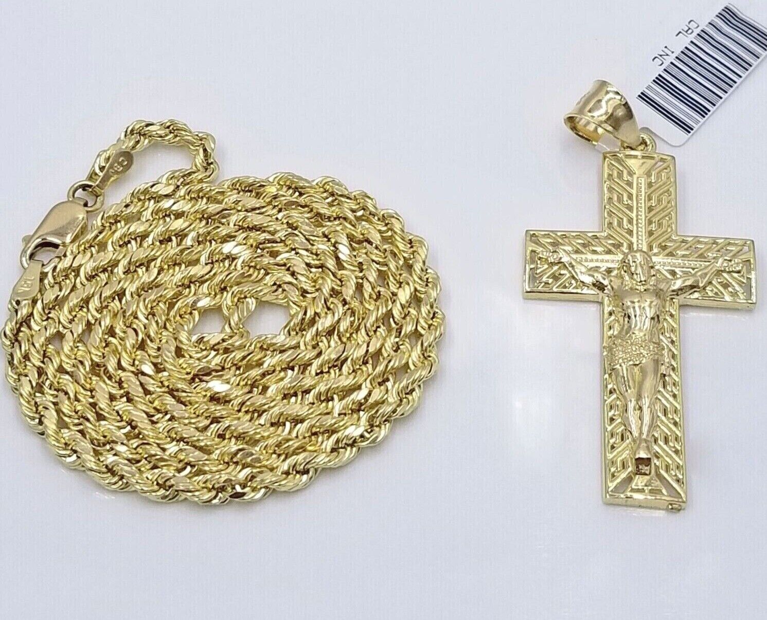 18k Gold Medusa Pendant with 20 inches Twisted Rope Chain Necklace | Shopee  Philippines