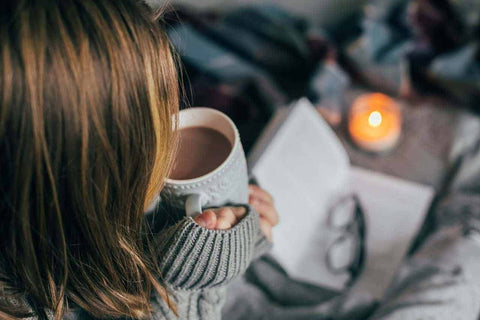 Woman enjoying coffee and relaxing