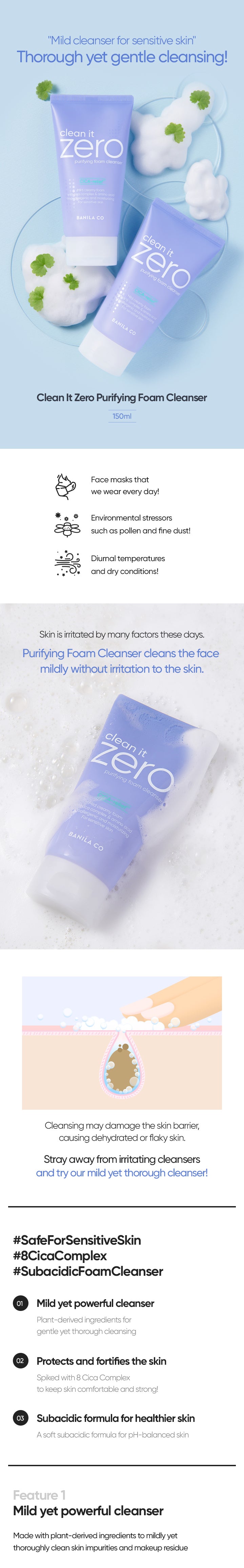 Pamphlet image of Clean it Zero Purifying Foam Cleanser (1)