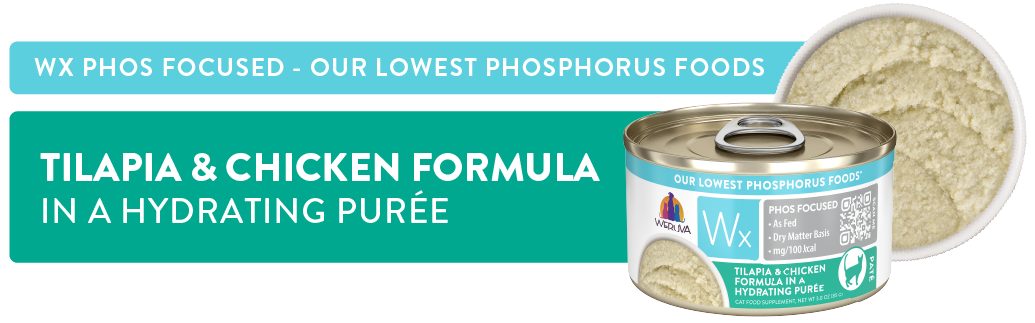 Wx Phos Focused Tilapia & Chicken Formula in a Hydrating Purée