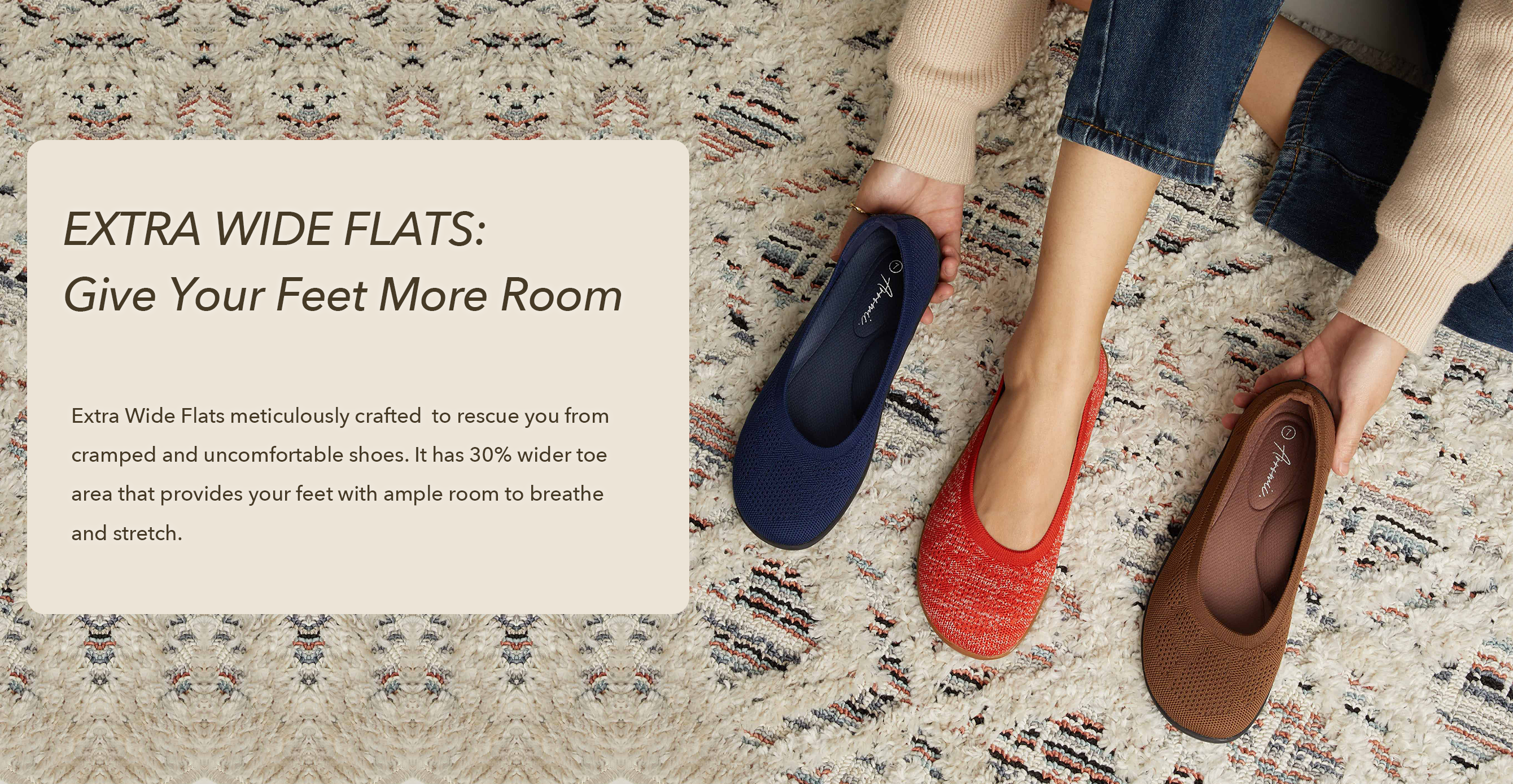 Extra Wide Flats-Give Your Feet More Room – arromicshoes