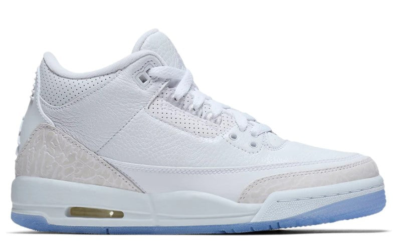 Air Jordan 3 Retro 'Triple White / Pure Money' 2018 (GS)