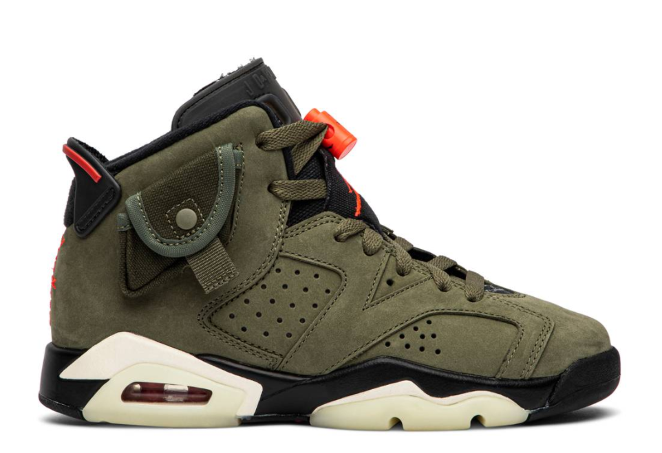 Air Jordan 6 Retro SP x Travis Scott 'Cactus Jack Medium Olive' (GS)