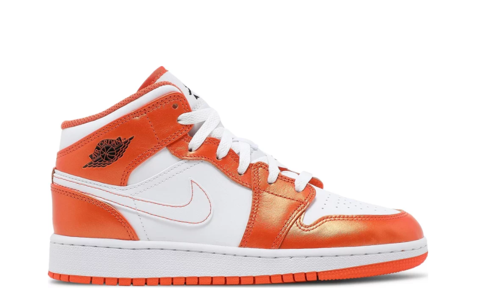 Air Jordan 1 Mid SE 'Electro Orange' (GS)