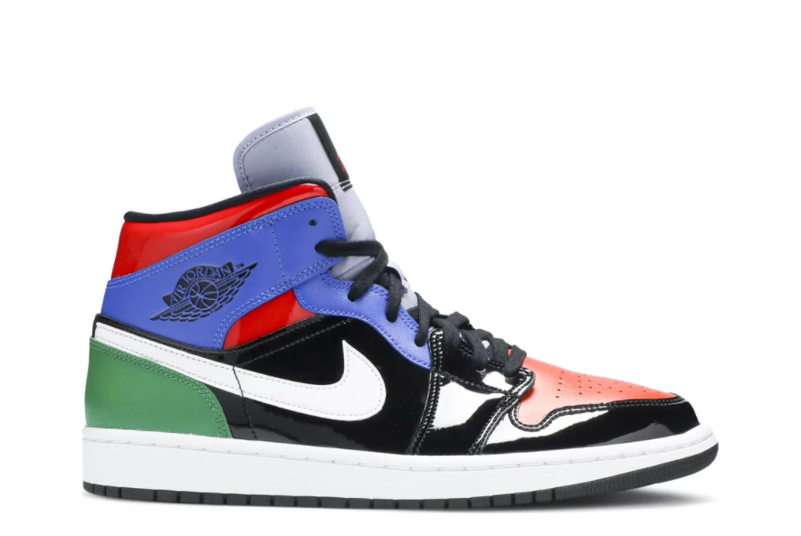 Air Jordan 1 Mid SE 'Patent Multi-Color' Women's