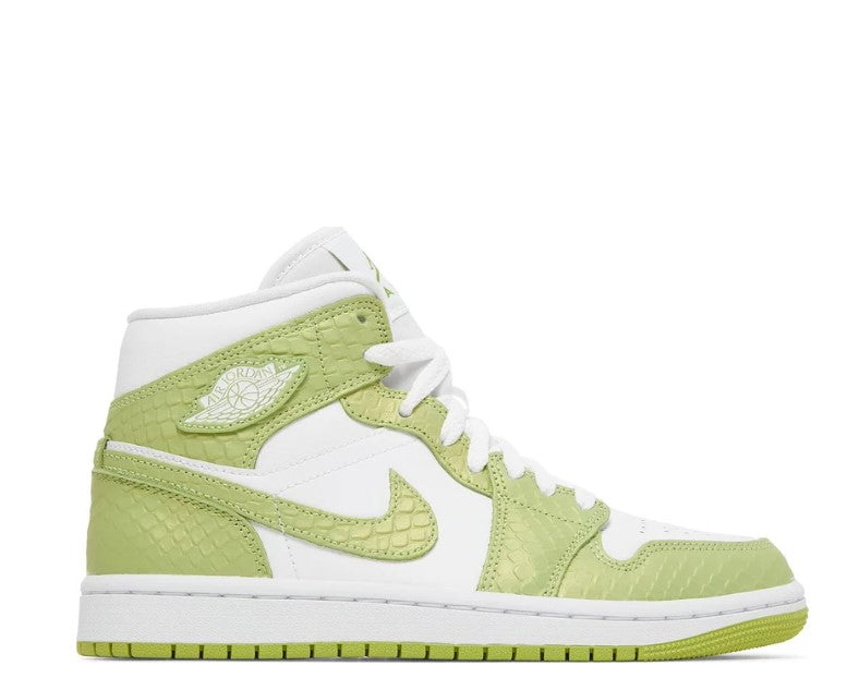 Air Jordan 1 Mid SE 'Vivid Green Python' Women's