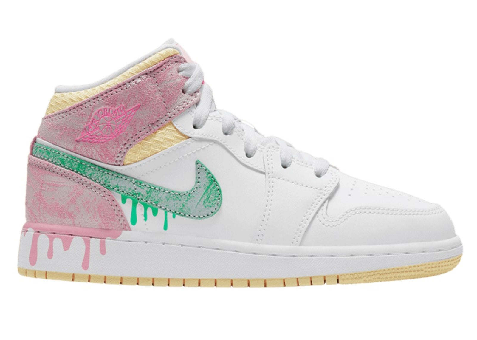 Air Jordan 1 Mid SE 'Paint Drip' (PS)