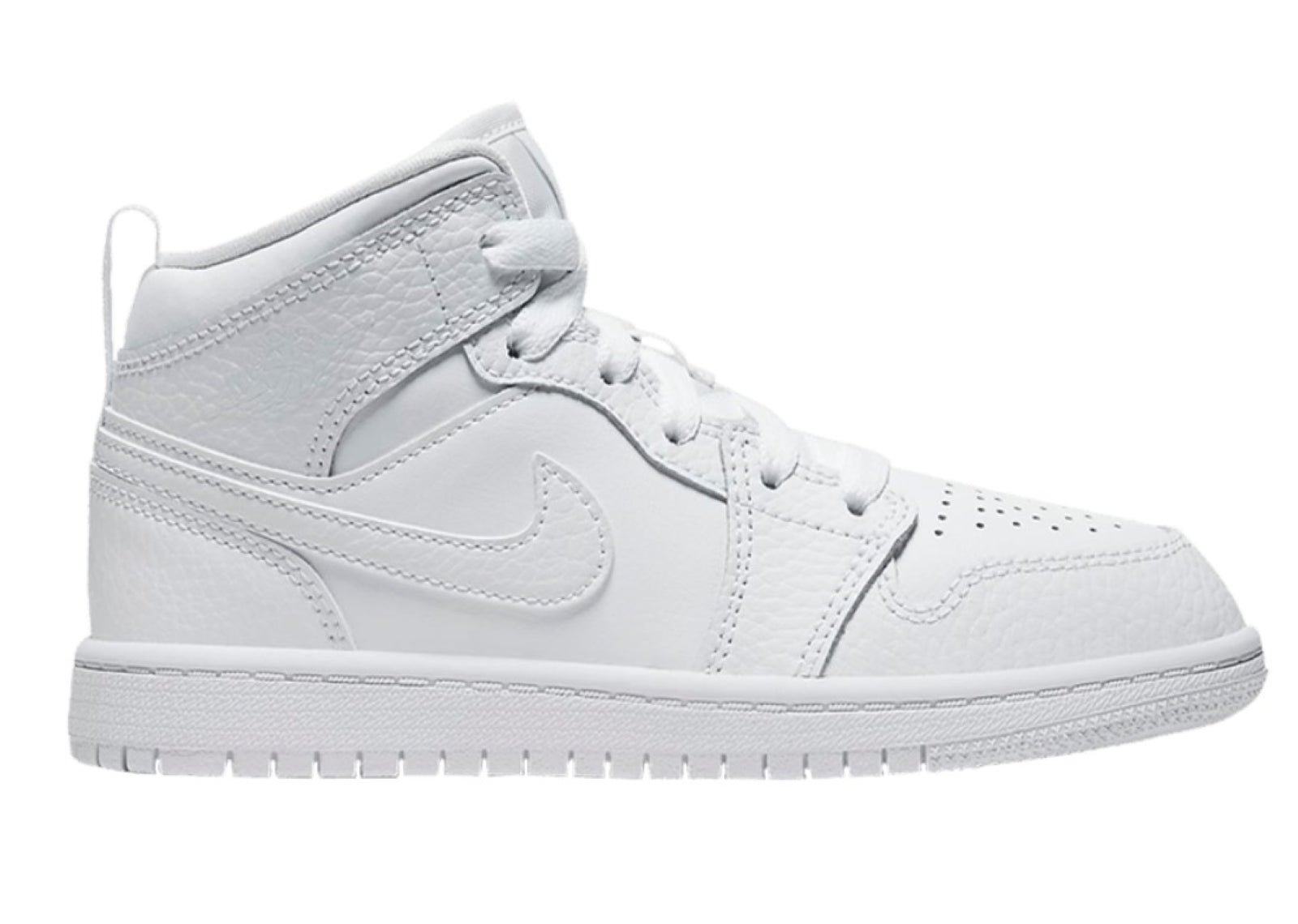 Air Jordan 1 Mid 'Triple White' (PS)